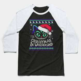 Christmas in wonderland ugly christmas sweater Baseball T-Shirt